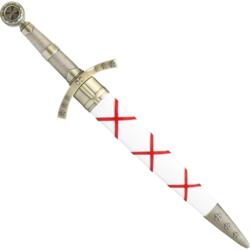 Fantasidolk Tempelridder, Hvid/Rød