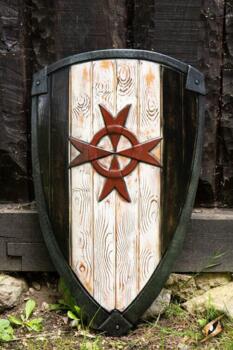 Templar Shield - White/Black