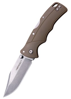 Cold Steel, Verdict Foldekniv, Clip Point, 4116SS, Flat Dark Earth
