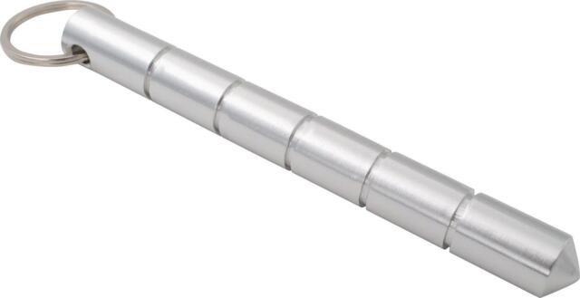 Kubotan spids Nøglering - Sølv