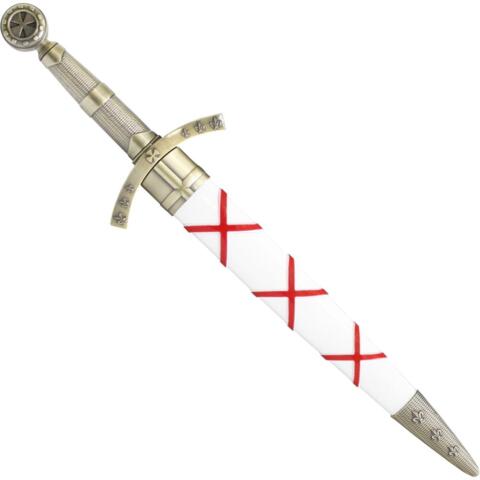 Fantasidolk Tempelridder, Hvid/Rød