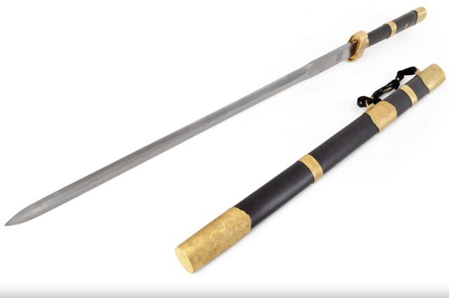 Shen Long Zhizun, Straight Sword, Damascus Stål