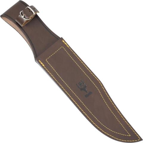 Muela, Magnum Kniv, Kronhjort Horn - Brun Læder Skede