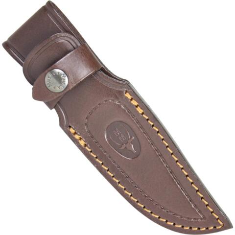 Muela, Bison Kniv, Oliven Træ - Brun Læder Skede