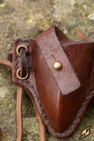 Push Dagger holder inkl. knife Brown