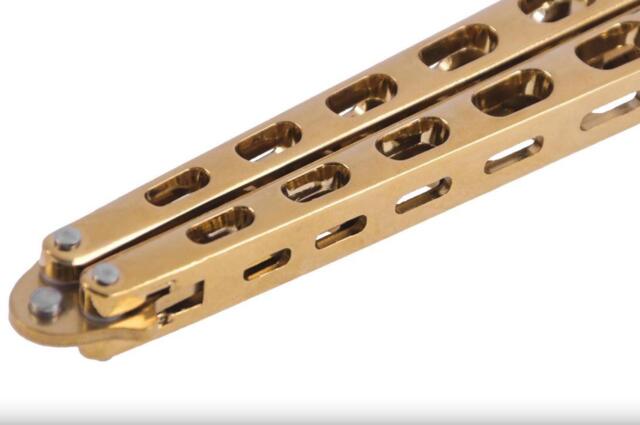 Butterfly Træningskniv i Guld