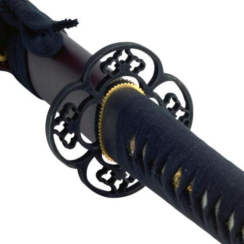 John Lee Red Wood Iaito Wakizashi - Tsuba