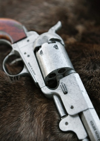 Kolser, Replika Colt Navy 1851, Percussion Revolver, Old Grey