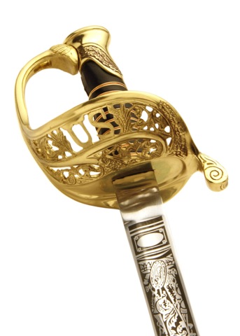 Windlass, Model 1850 U.S.F. Officer Sværd - Greb