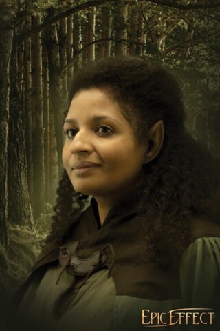 Elverører, Protese, Medium - Mørk Hud