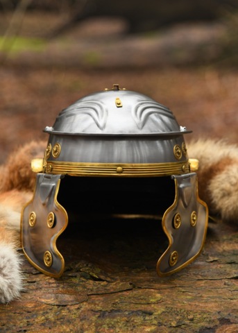 Battle Merchant, Imperial Gallic H-Hjelm, Stål, Augsburg - Front