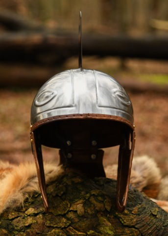 Battle Merchant, Late Roman Centurion Hjelm, Stål - Front