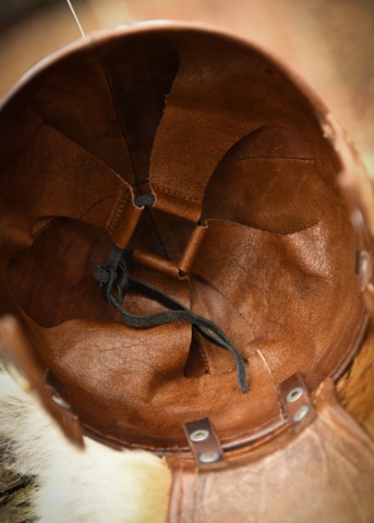 Battle Merchant, Late Roman Centurion Hjelm, Stål - Inderside