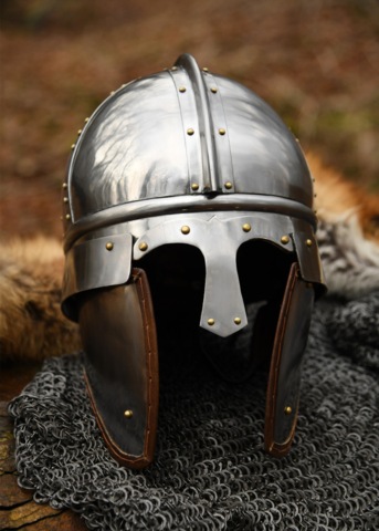 Battle Merchant, Late Roman Cavalry Hjelm, Stål - Front