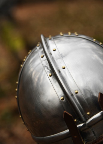 Battle Merchant, Late Roman Cavalry Hjelm, Stål - Krone