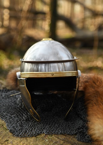 Battle Merchant, Italic B-Hjelm, Stål - Front