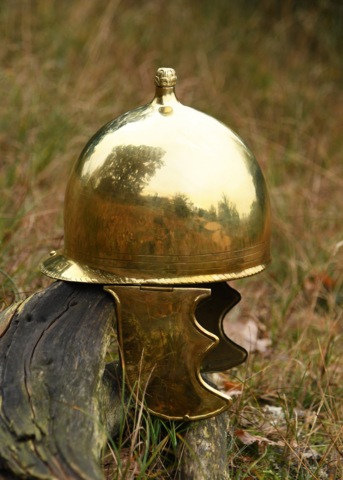 Ulfberth, Republican Montefortino helmet, Messing - Side