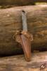Cutthroat Knife & Holder Brown