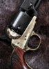 Replika Colt Navy 1851, Percussion Revolver, Sort Med Messing Ramme
