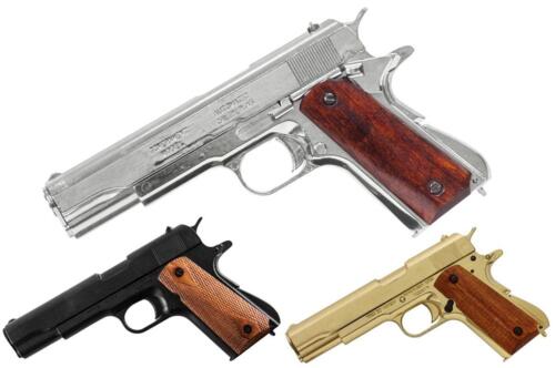 Attrap M1911 Pistol, Stål, Realistisk Skyde Imitering